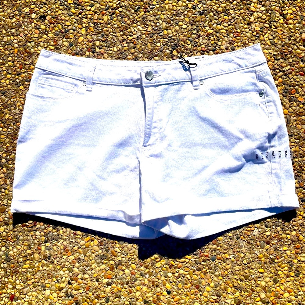 a.n.a., White Shorts, Size 16